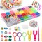 32 Grids Rainbow Rubber Band Handmade Bead Set Bracelet Making Kit 23 Colors DIY